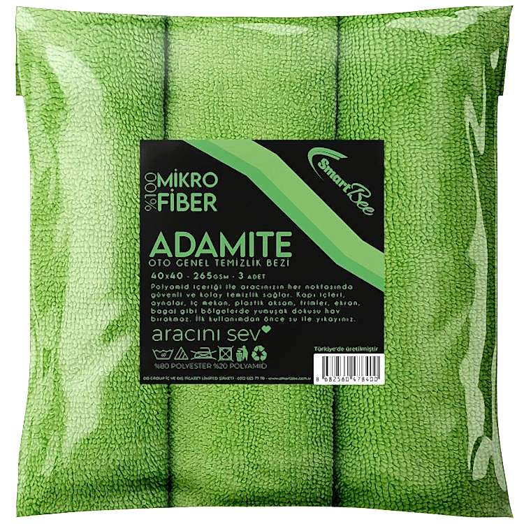 Adamite Mikrofiber Oto Temizlik Bezi