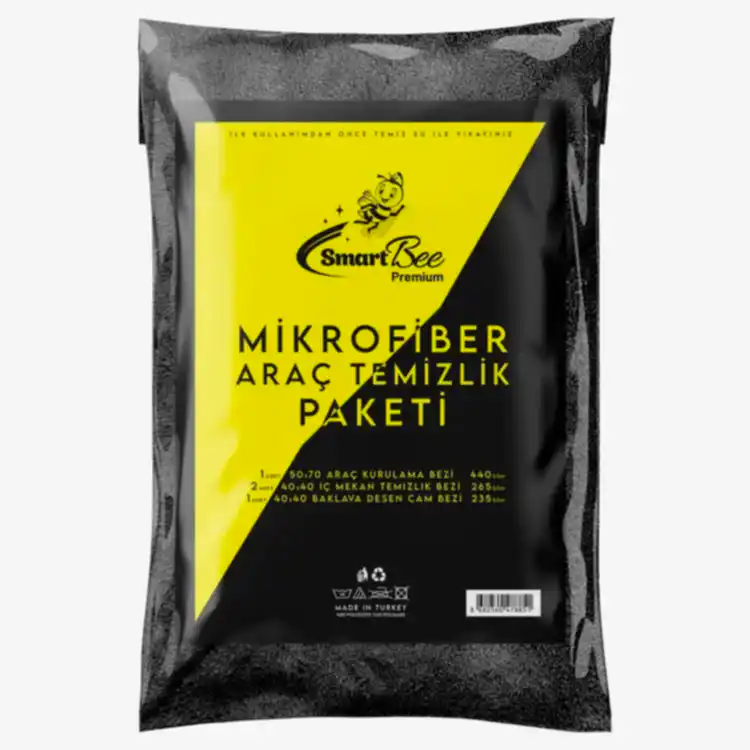 SmartBee Premium Mikrofiber Araç Temizlik Paketi