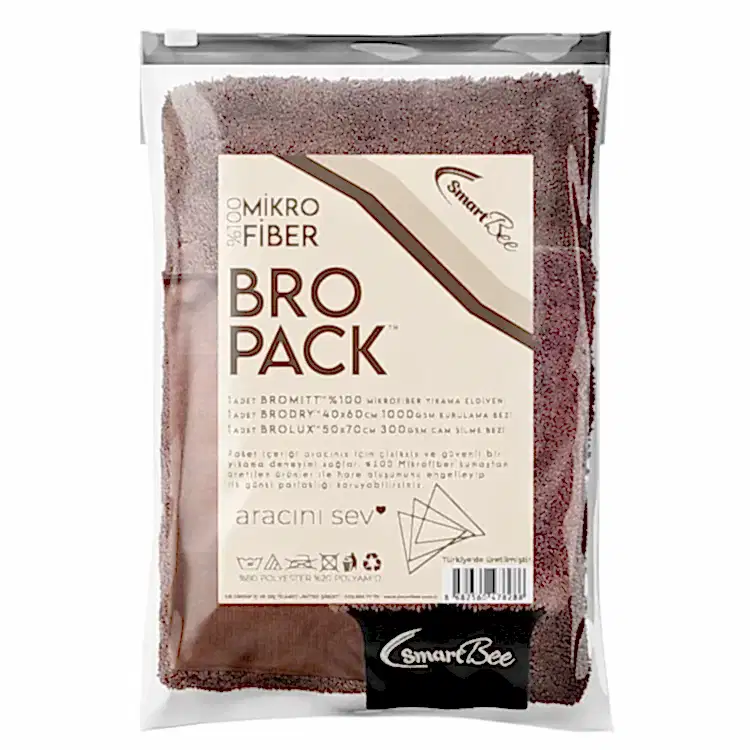 BROPACK Edgeless Mikrofiber Oto Yıkama Paketi