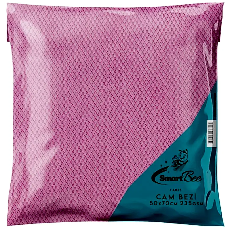 Mikrofiber Cam Silme Bezi 50x70 235gr/m2 - Pembe