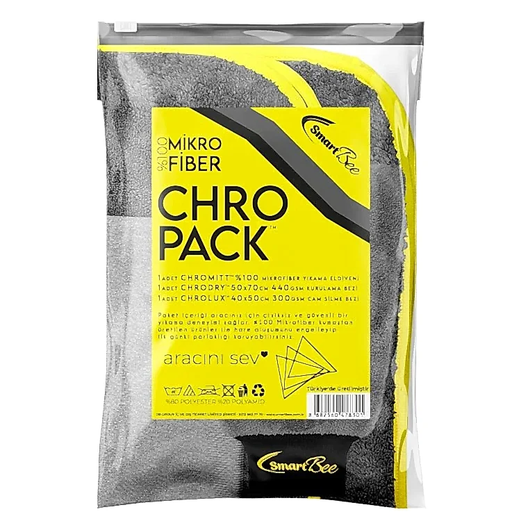 CHROPACK Mikrofiber Oto Yıkama Paketi