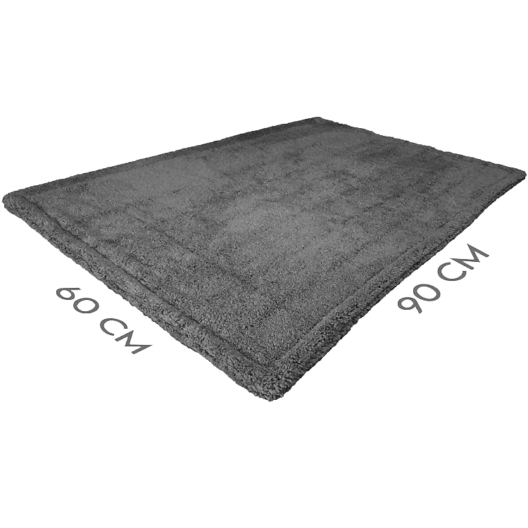 KINGDRY Edgeless Mikrofiber Oto Kurulama Havlusu 60×90 1000gsm – Antrasit - Görsel 2