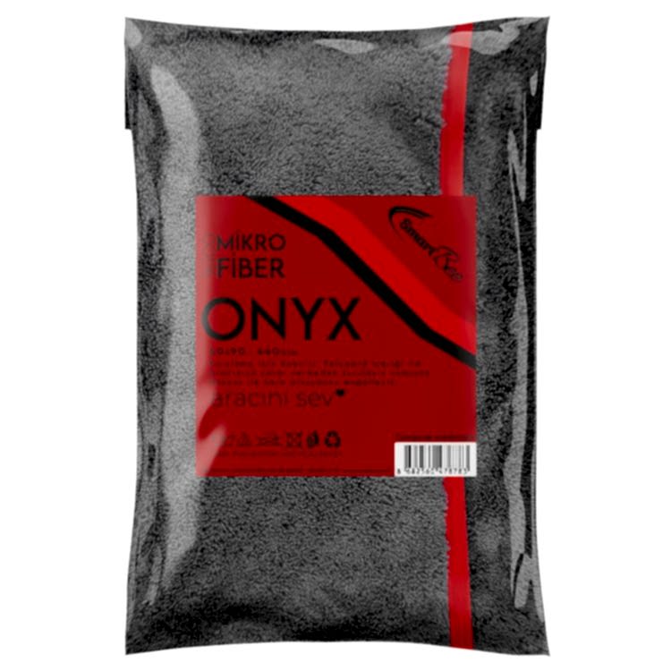 SmartBee ONYX Mikrofiber Oto Kurulama Havlusu 60x90cm 440GSM - Antrasit