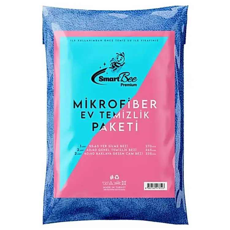 SmartBee Premium Mikrofiber Bez Ev Temizlik Paketi