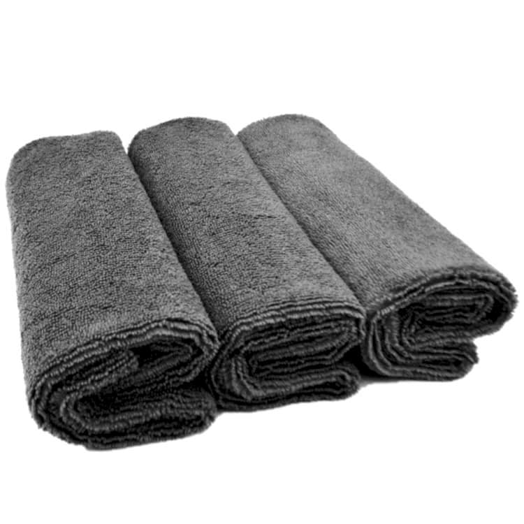 SmartBee SHALE 3'lü Mirkofiber Parlatma Bezi 40x40 300GSM - Antrasit