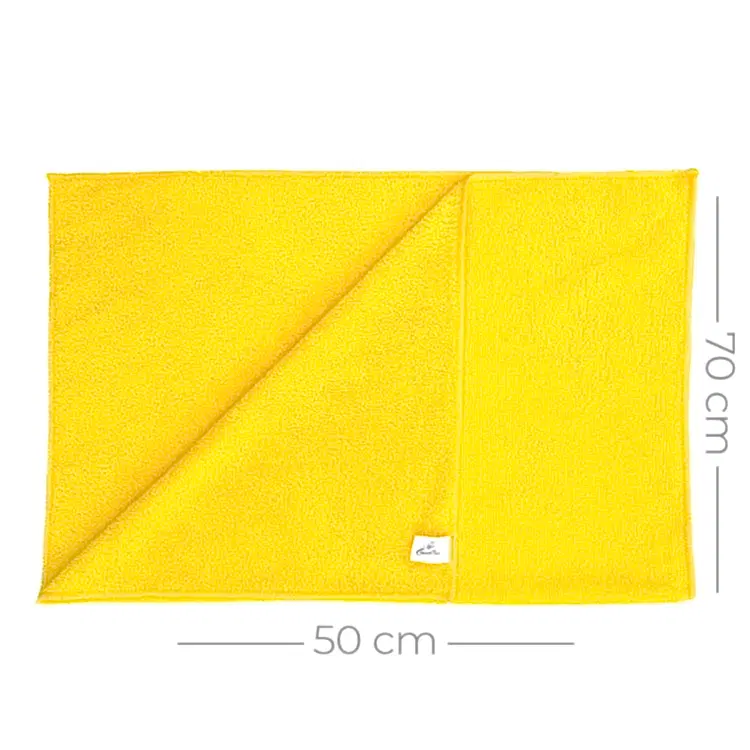 Mikrofiber Temzilik Ve Kurulama Bezi 50x70 265gr/m2 - Sarı